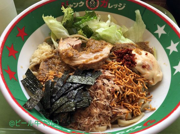 「冷しまぜそば(780円)」@ジャンクガレッジ カインズ羽生店の写真