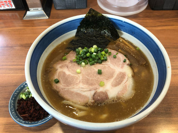 「濃厚和風エビ辛し中華そば」@浜屋 五反田店の写真