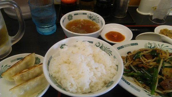 「餃子（3個） 130円」@日高屋 市川南口店の写真