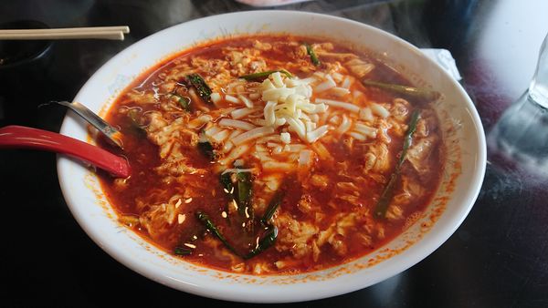 「トマト辛麺２辛チーズトッピング」@辛麺屋 桝元 前橋下小出店の写真