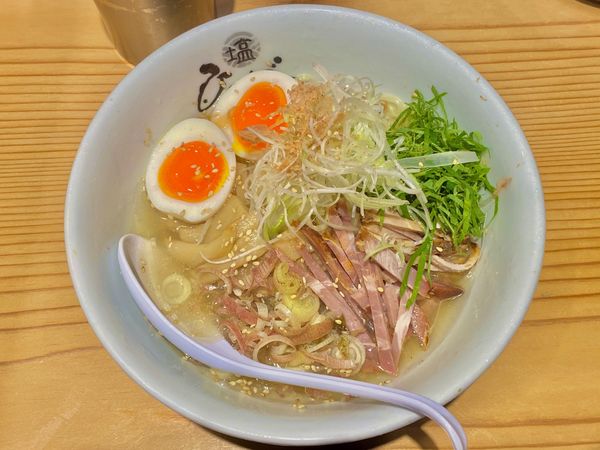 「冷やしまぜそば　半麺　930」@塩らーめん専門 ひるがお 人形町店の写真