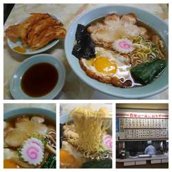チーパー麺 800円、小皿盛3本入餃子 350円