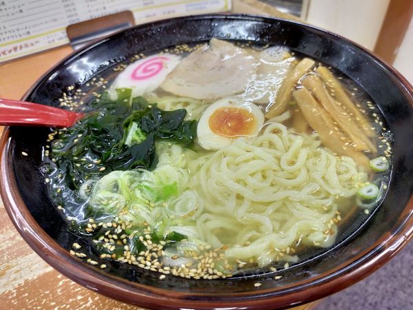 「塩ラーメン 大盛(1.6玉) 麺硬め ¥770」@青竹手打ラーメン むらいちの写真