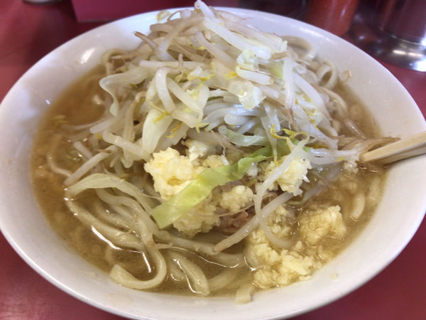「小ラーメン（野菜少なめ、ニンニク）」@ラーメン二郎 ひばりヶ丘駅前店の写真
