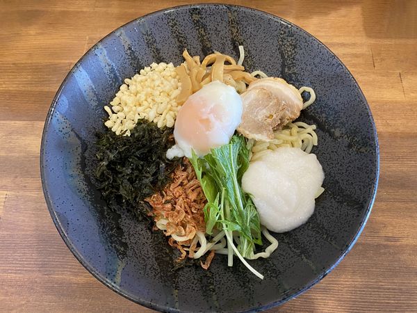 「限定冷やしとろろまぜそば1000円」@らぁめん 麺彩家の写真