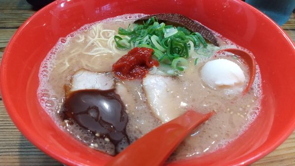 「3号（味玉なし）＋替え玉」@東京ラーメンショーセレクション 極み麺「拉麺 久留米 本田商店」の写真
