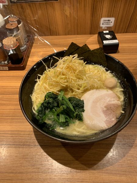 「ねぎラーメン（塩）」@壱角家 春日部店の写真