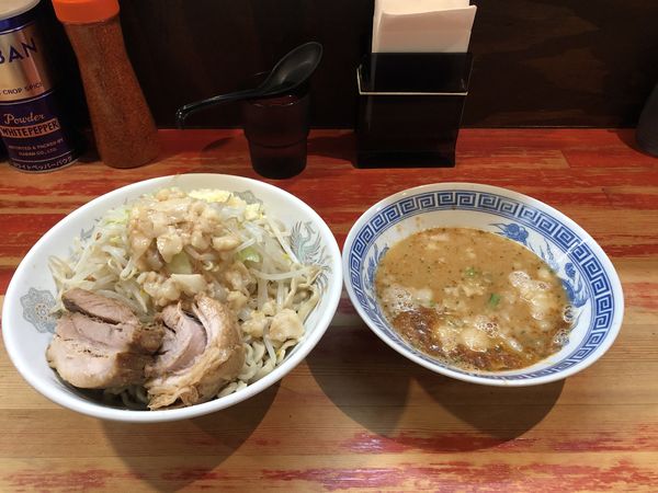 「小つけ麺　エビ味」@ラーメン二郎 会津若松駅前店の写真