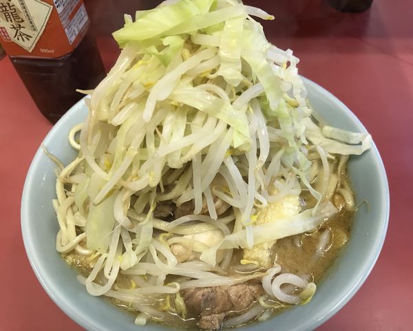 「小豚（ニンニク少なめ）」@ラーメン二郎 ひばりヶ丘駅前店の写真