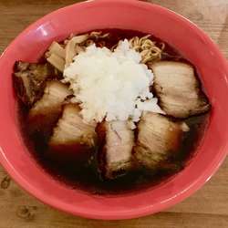 竹岡式チャーシュー麺＋薬味（玉葱）