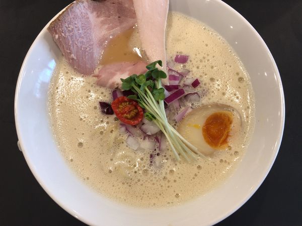 「鶏白湯　泡ramen～醬油～」@鶏白湯泡ramenたまきの写真