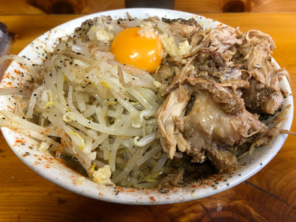 「汁なし・野菜」@ラーメン池田屋 吹田店の写真