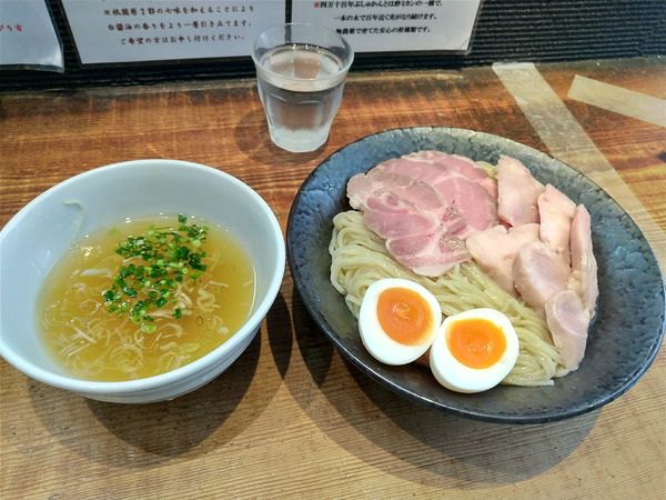 「しおつけ麺全部のせ 大盛」@町田汁場 しおらーめん 進化の写真