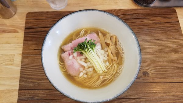 「白鶏煮干そば」@Ramen611の写真