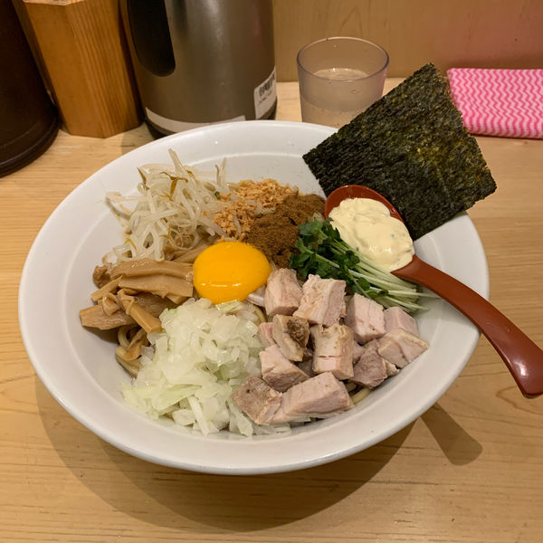 「まぜそば」@麺屋 狢〜むじな〜の写真