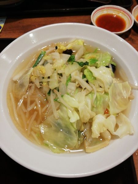 「塩野菜らーめん」@北海道らぁめん 伝丸 水戸笠原店の写真