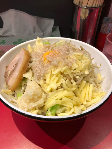 「まぜそば醤油、全マシ」@麺処 MORI MORIの写真