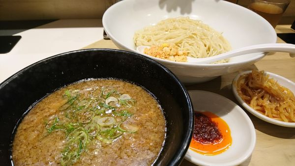 「【昼】限定:博多細つけ麺 玄米黒酢仕立て」@IPPUDO SHIROMARU BASE 渋谷店の写真