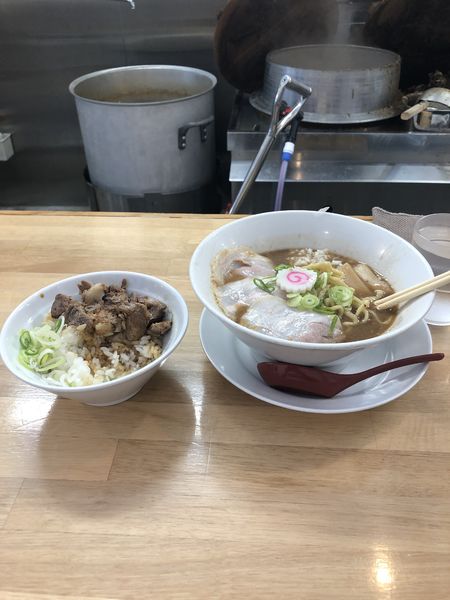 「とんこつらーめん、肉メシ」@ぶたのほしの写真