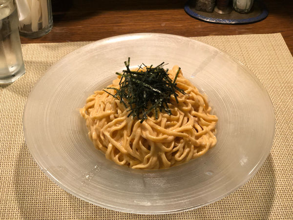 「ウニクリーム + 麺大盛」@冷やし中華専門店 HiyaChuの写真