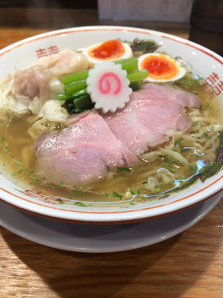 「ちょっとずつワンタン麺（山椒）中盛」@キング製麺の写真