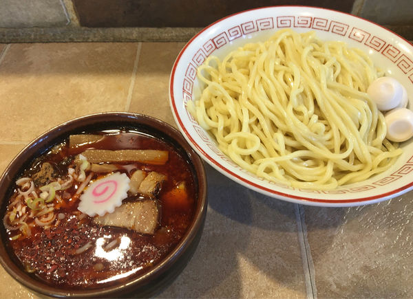 「辛つけ麺　並　うずら」@泪橋 溝の口店の写真