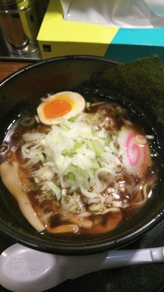 「醤油ラーメン　ネギ」@拉麺 閏の写真