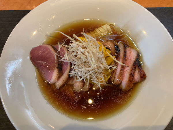 「焼鴨中華そば、他人丼3000円」@柴崎亭の写真