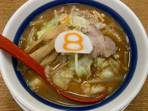 「野菜らーめん 味噌」@8番らーめん 金沢駅店の写真