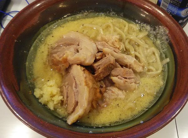 「[限定]F系カルボナーラ+豚増し」@ハイパーファットンの写真