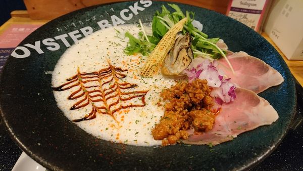 「【夜】白牡蠣カプチーノ」@オイスターバックスの写真