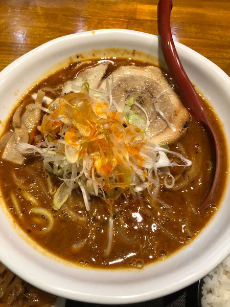 「激辛らーめん（930円）」@らーめん 蓮の写真