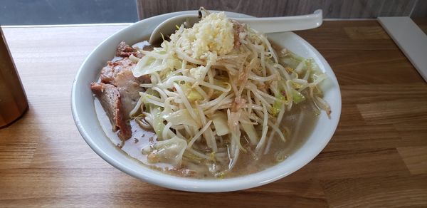 「破ポン酢ニンニク入り 麺少なめ」@麺屋のスたの写真