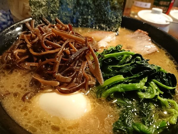 「ラーメン キクラゲ 味たま」@家系ラーメン クックらの写真