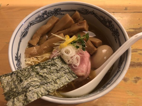 「醤油ラーメン　メンマ味玉」@らーめん いまるやの写真