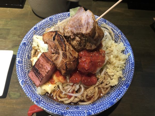 「限定まぜそば　トマト味」@麺屋 食べいろの写真