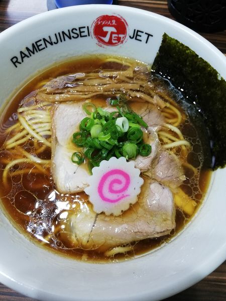 「醤油ラーメン」@ラーメン人生 JET 福島本店の写真