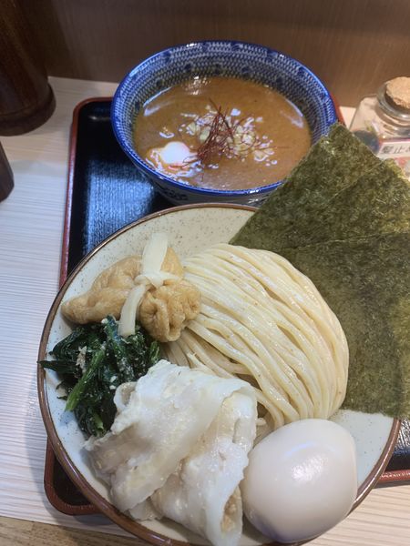 「夏季限定　特製旨辛つけ麺」@らー麺土俵 鶴嶺峰の写真