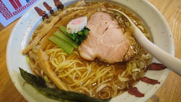 「中華そば、大盛」@中華そば 獅子亭の写真