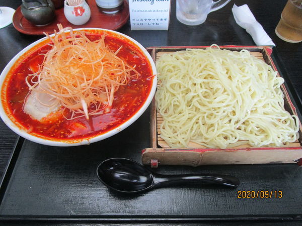 「つけ辛みそチャーシュー麺 1150円」@そば処 中田屋の写真