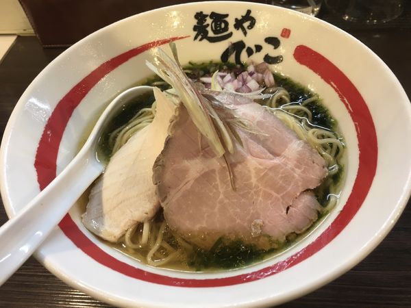 「和風冷やしらーめん生海苔と気まぐれ煮干しのそば」@麺や でこの写真