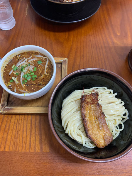 「つけ麺(辛つけ麺)」@ラーメン・つけ麺 爆王の写真
