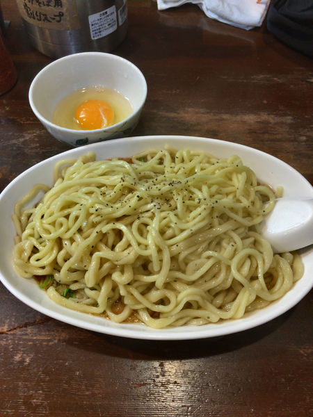 「豚ボナーラまぜそば」@めんさいぼう五郎左の写真