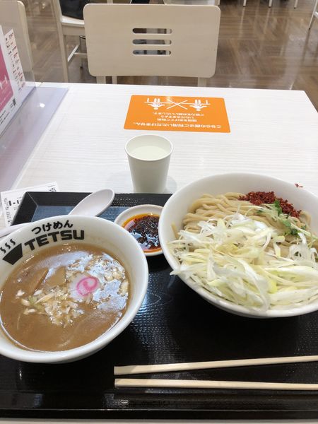 「辛つけ麺」@つけめん TETSU ららぽーと新三郷店の写真