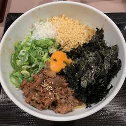 ぼっかけまぜそば(温)