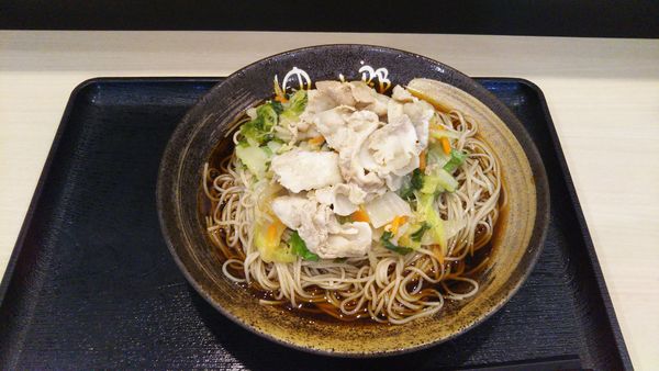 「肉野菜そば、大盛（クーポン）」@ゆで太郎 谷田部店の写真