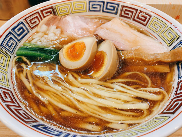 「キントゥンで味玉中華そば」@ほっこり中華そば もつけの写真