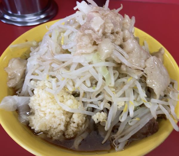 「小ラーメン(麺少なめ) ヤサイ　アブラ　ニンニク普通」@ラーメン二郎 茨城守谷店の写真