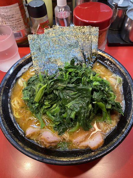 「チャーシュー麺 ほうれん草 かため」@環2家の写真