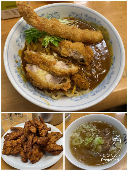 「【9月限定】カレーぶっかけ （鶏スープにて）大海老フライ乗せ」@MENYA 食い味の道有楽の写真